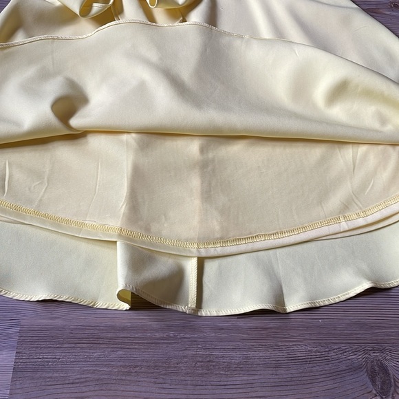This Girl Fit and Flare dress Butter Yellow Tie Waist Size S Above knee Cocktail - Picture 12 of 14